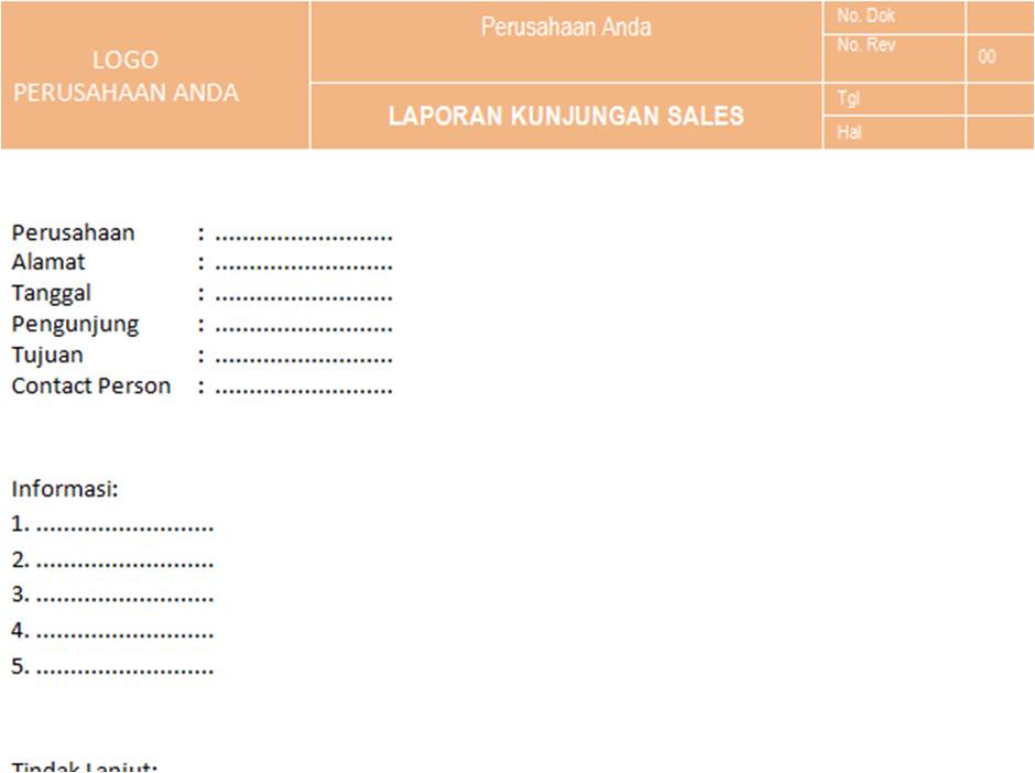 Detail Contoh Laporan Kunjungan Singkat Nomer 56