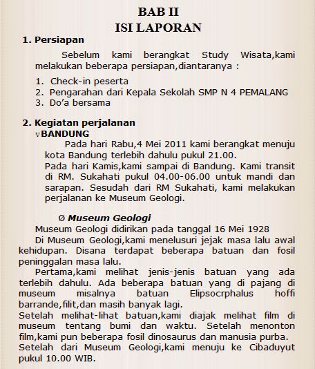 Detail Contoh Laporan Kunjungan Wisata Nomer 10