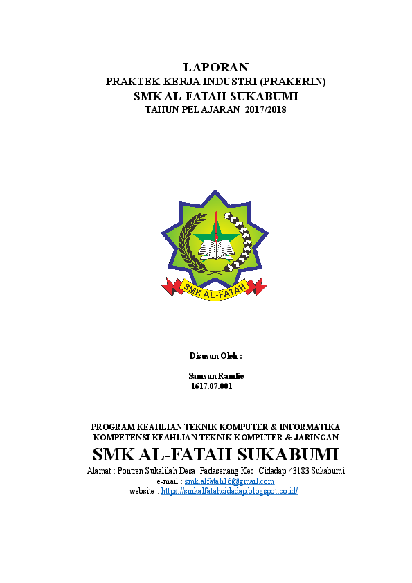 Detail Contoh Laporan Magang Smk Nomer 44