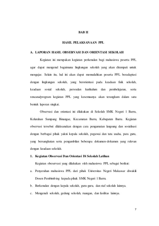 Detail Contoh Laporan Observasi Nomer 16