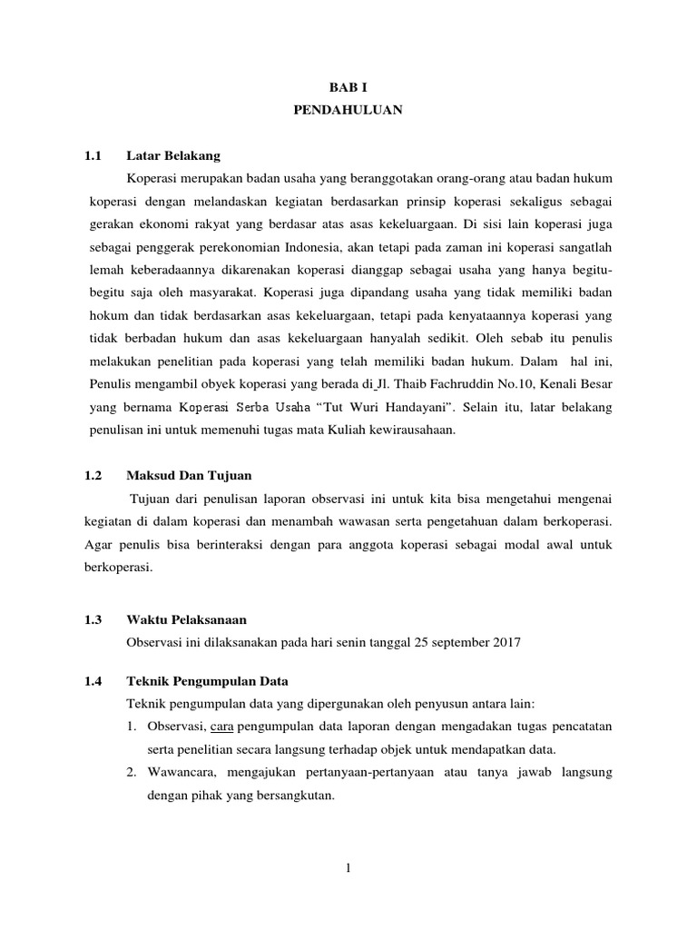 Detail Contoh Laporan Observasi Nomer 31