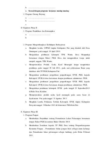 Detail Contoh Laporan Pelaksanaan Kegiatan Usaha Nomer 44