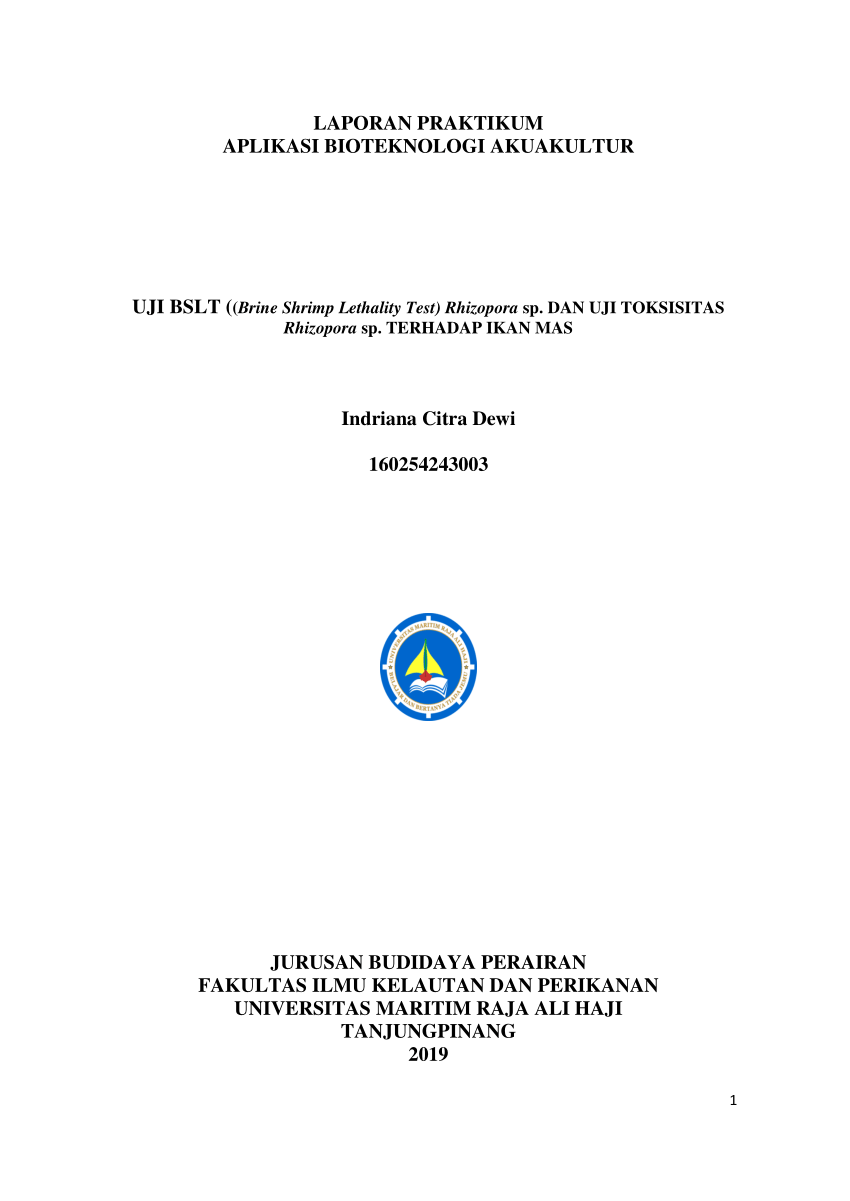 Detail Contoh Laporan Penelitian Biologi Koleksi Nomer 56