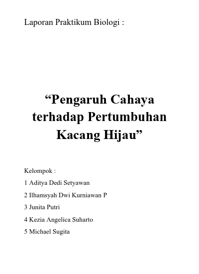 Detail Contoh Laporan Penelitian Kacang Hijau Nomer 11