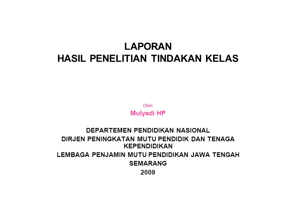 Detail Contoh Laporan Penelitian Sederhana Koleksi Nomer 37