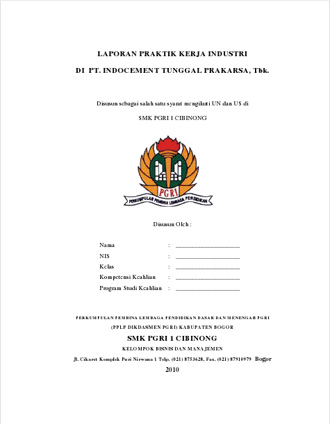 Detail Contoh Laporan Pkl Smk Nomer 3