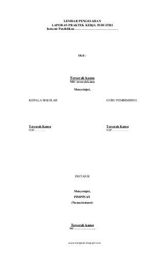 Detail Contoh Laporan Pkl Smk Nomer 41