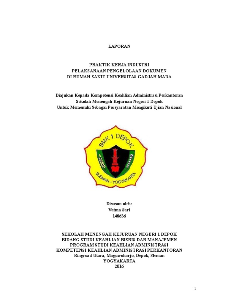 Detail Contoh Laporan Pkl Smk Administrasi Perkantoran Nomer 37