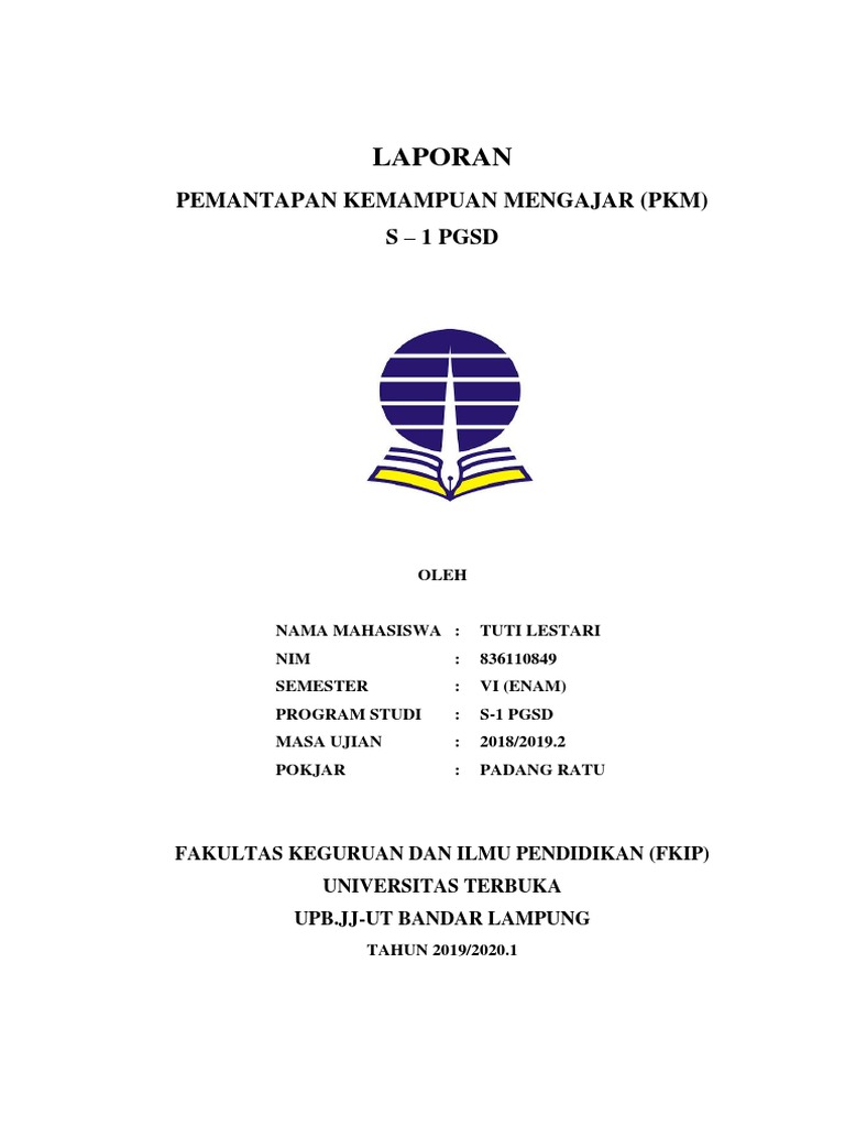 Detail Contoh Laporan Pkm Ut Nomer 6