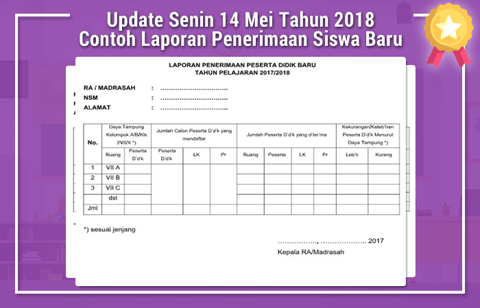 Detail Contoh Laporan Ppdb Nomer 22