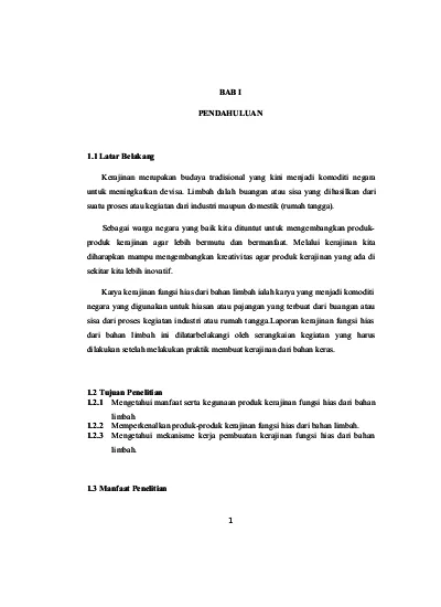 Detail Contoh Laporan Prakarya Nomer 11