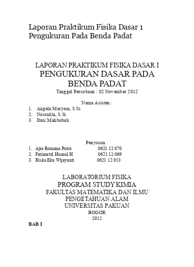 Detail Contoh Laporan Praktikum Nomer 45