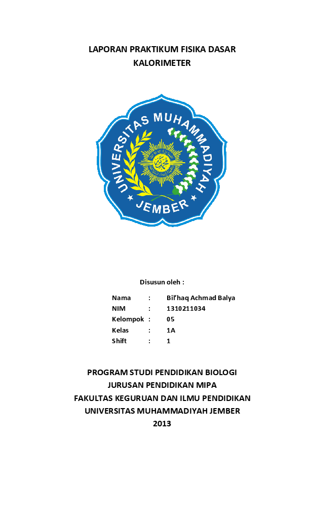 Detail Contoh Laporan Praktikum Fisika Nomer 19