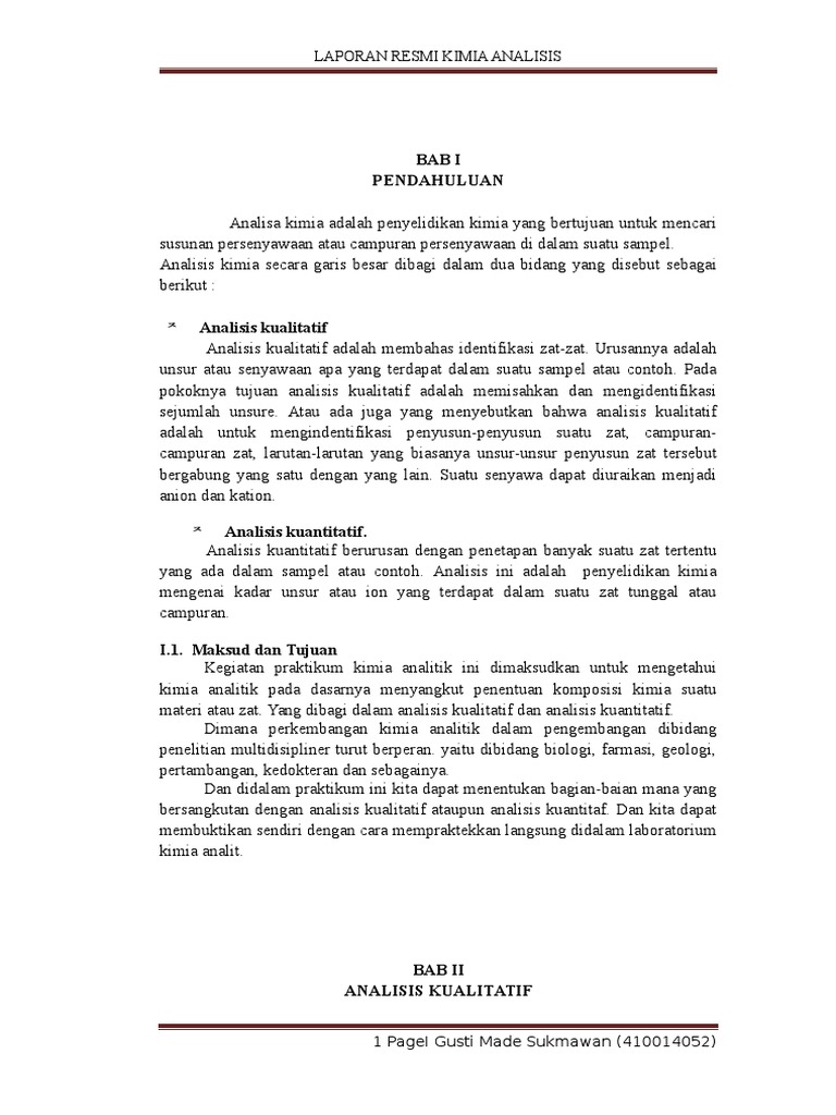 Detail Contoh Laporan Praktikum Kimia Nomer 54