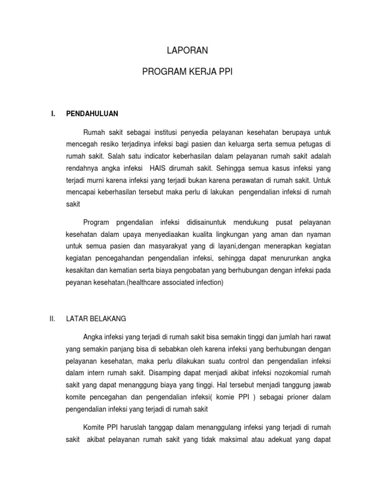 Detail Contoh Laporan Program Kerja Nomer 13