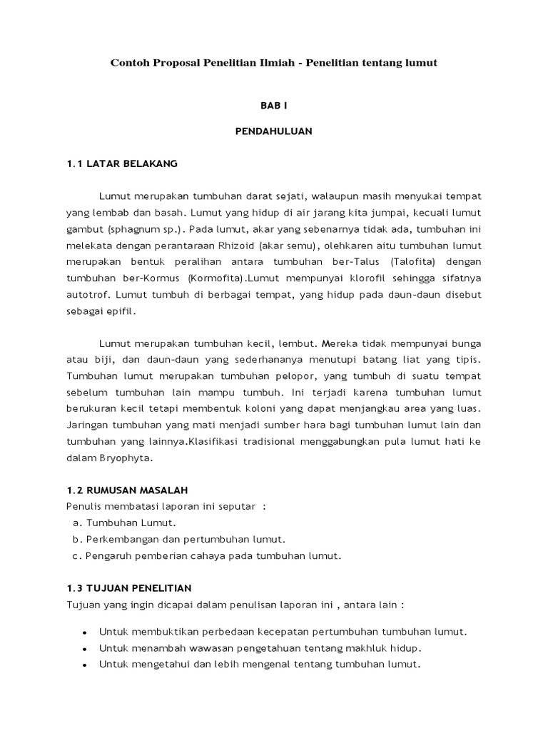 Detail Contoh Laporan Proposal Nomer 22