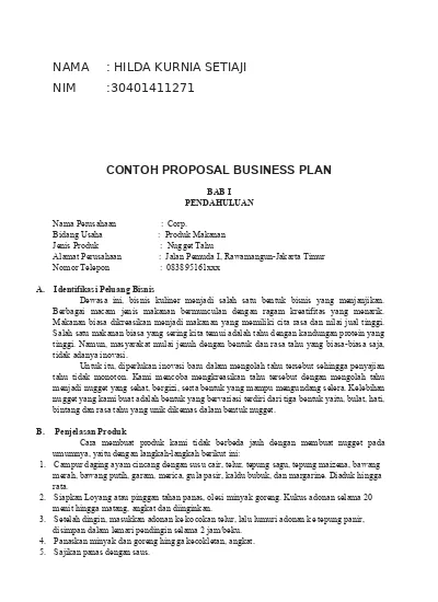 Detail Contoh Laporan Proposal Nomer 37