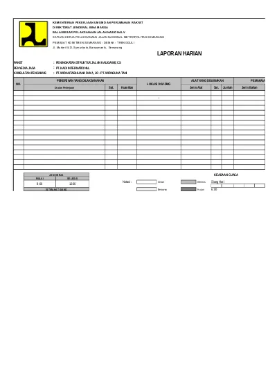 Detail Contoh Laporan Proyek Nomer 18