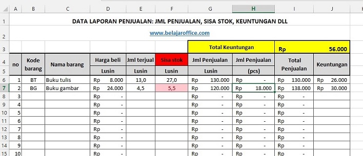 Detail Contoh Laporan Stok Barang Gudang Nomer 21