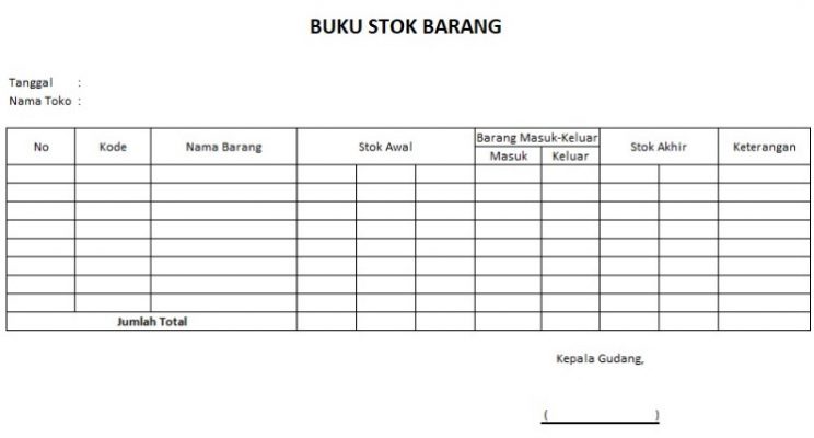 Detail Contoh Laporan Stok Barang Gudang Nomer 31