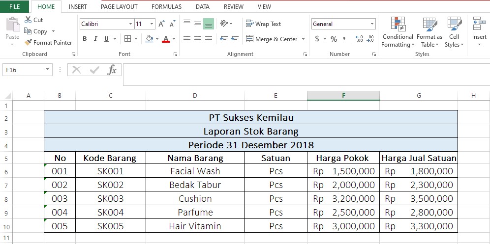 Detail Contoh Laporan Stok Barang Gudang Nomer 6