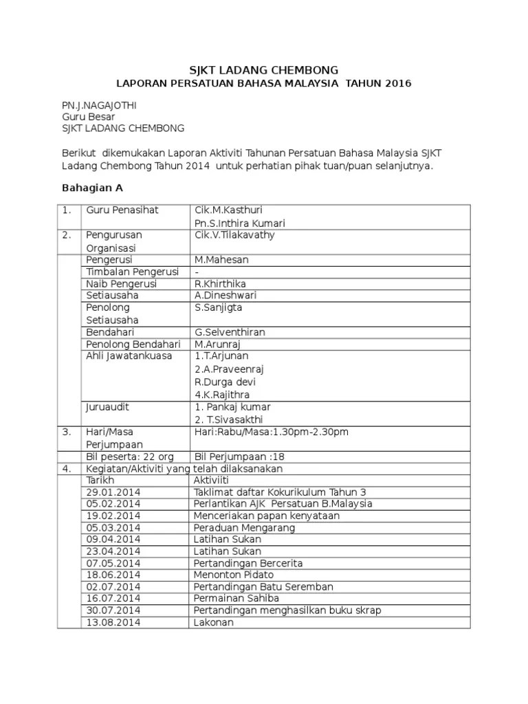 Detail Contoh Laporan Tahunan Nomer 26