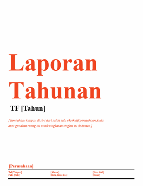 Detail Contoh Laporan Tahunan Nomer 52