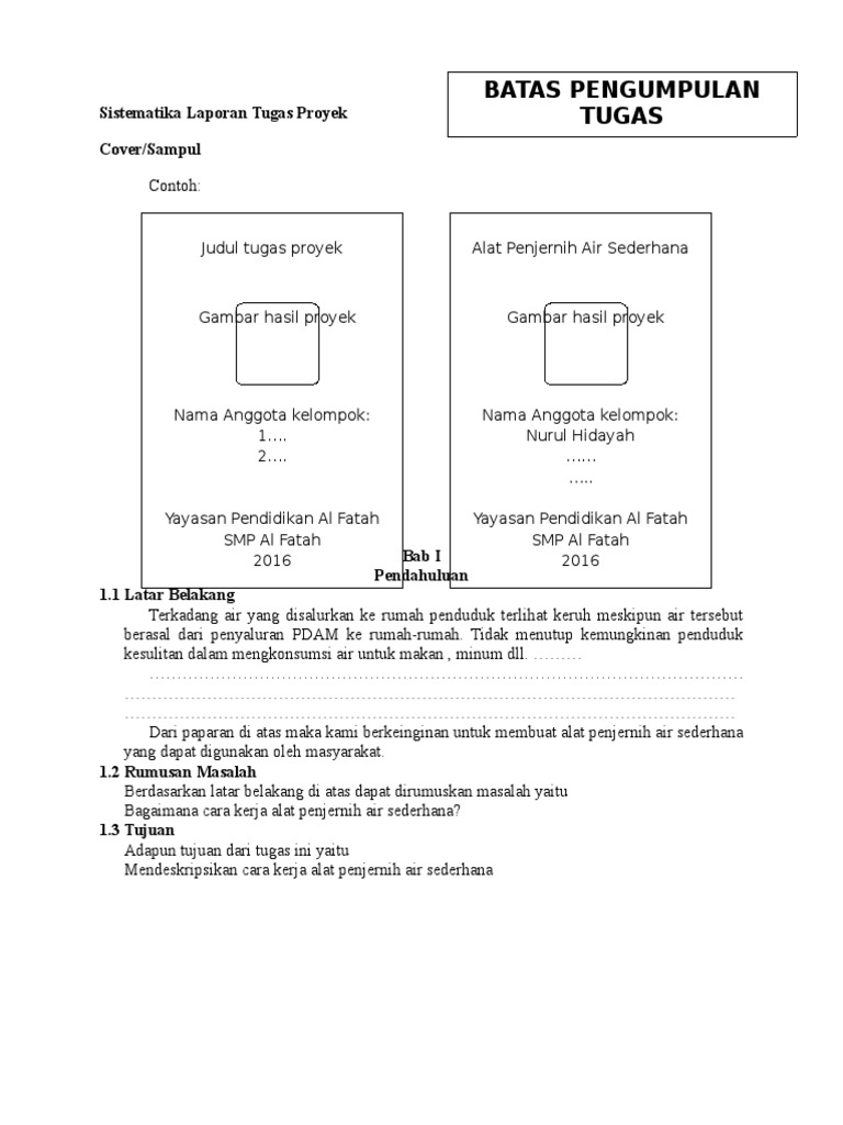 Detail Contoh Laporan Tugas Nomer 27