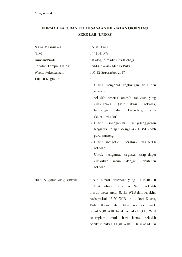 Detail Contoh Laporan Tugas Sekolah Nomer 34