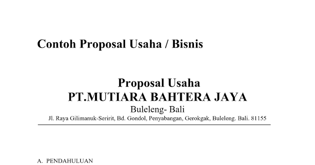 Detail Contoh Laporan Usaha Nomer 34