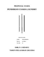 Detail Contoh Laporan Usaha Laundry Nomer 36