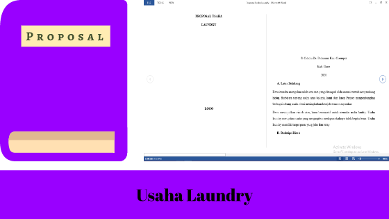 Detail Contoh Laporan Usaha Laundry Nomer 42