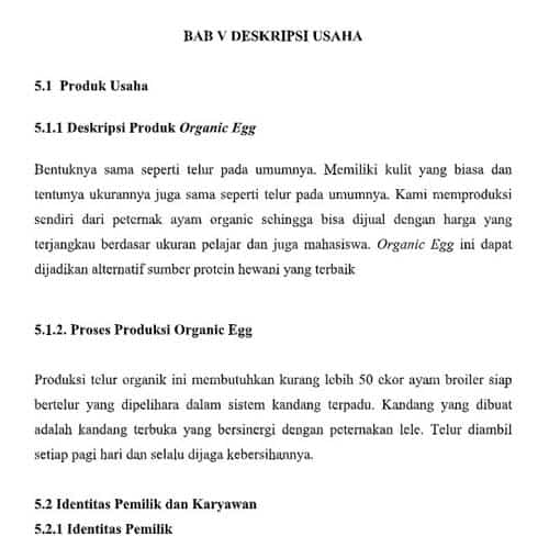 Detail Contoh Laporan Usaha Makanan Nomer 10