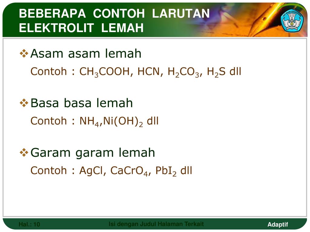 Detail Contoh Larutan Elektrolit Kuat Nomer 27