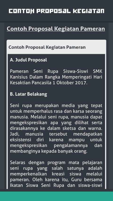 Detail Contoh Latar Belakang Proposal Kegiatan Nomer 45