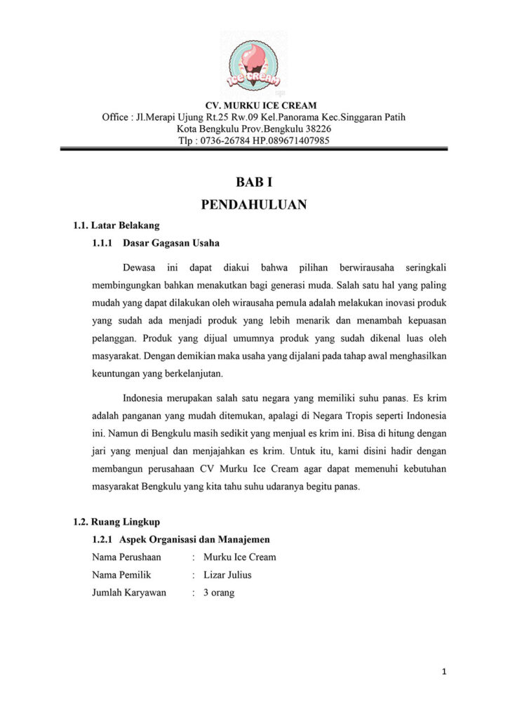 Detail Contoh Latar Belakang Proposal Usaha Nomer 38