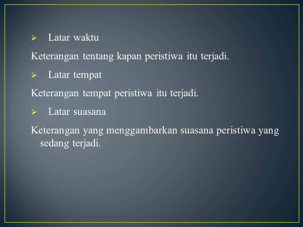 Detail Contoh Latar Suasana Nomer 16