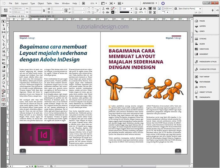 Detail Contoh Layout Majalah Nomer 12