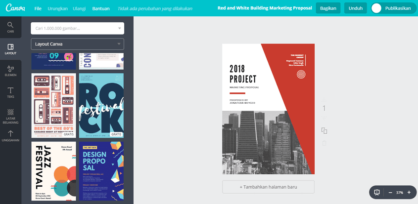 Detail Contoh Layout Proposal Keren Nomer 4