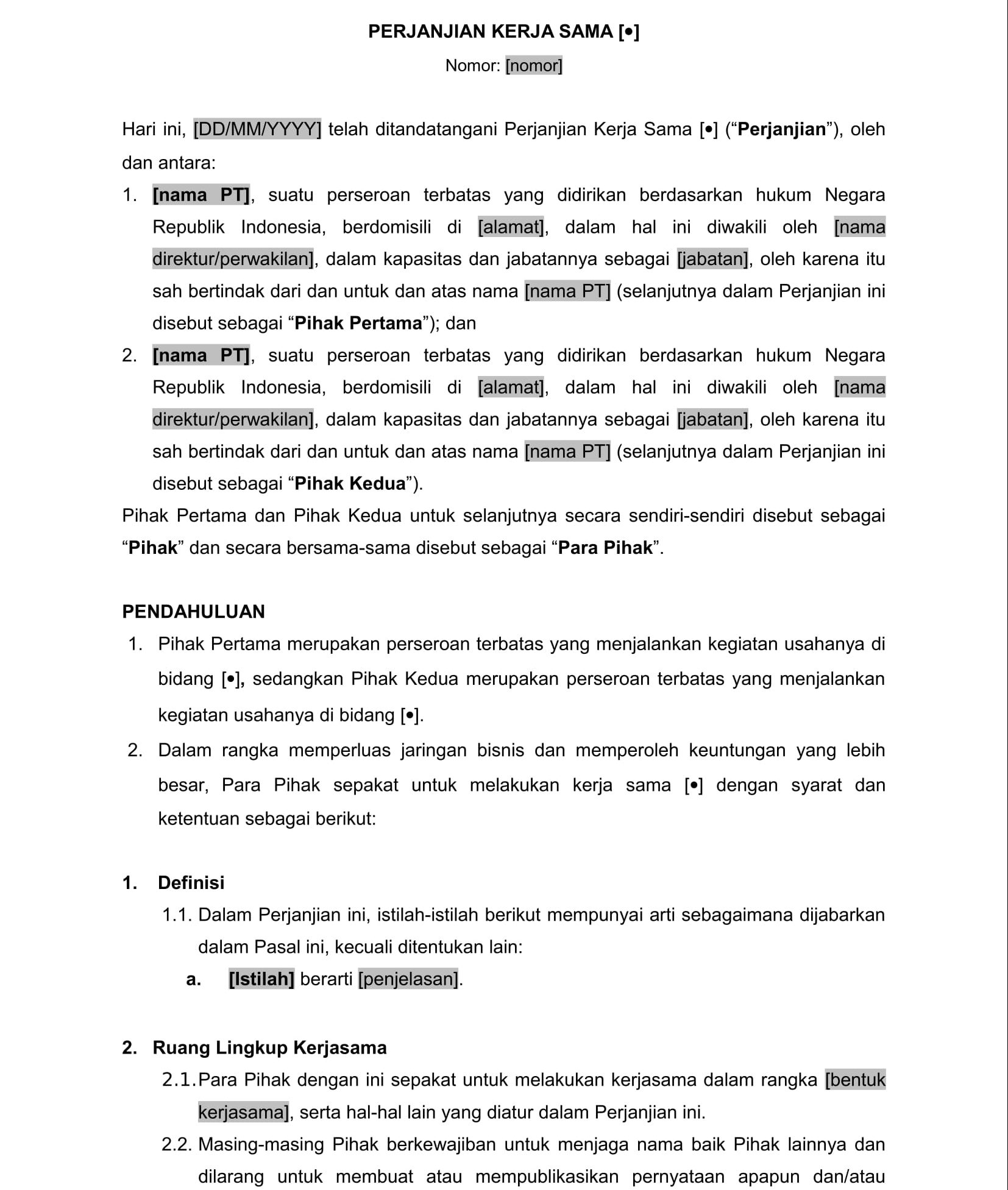 Detail Contoh Legal Drafting Nomer 16