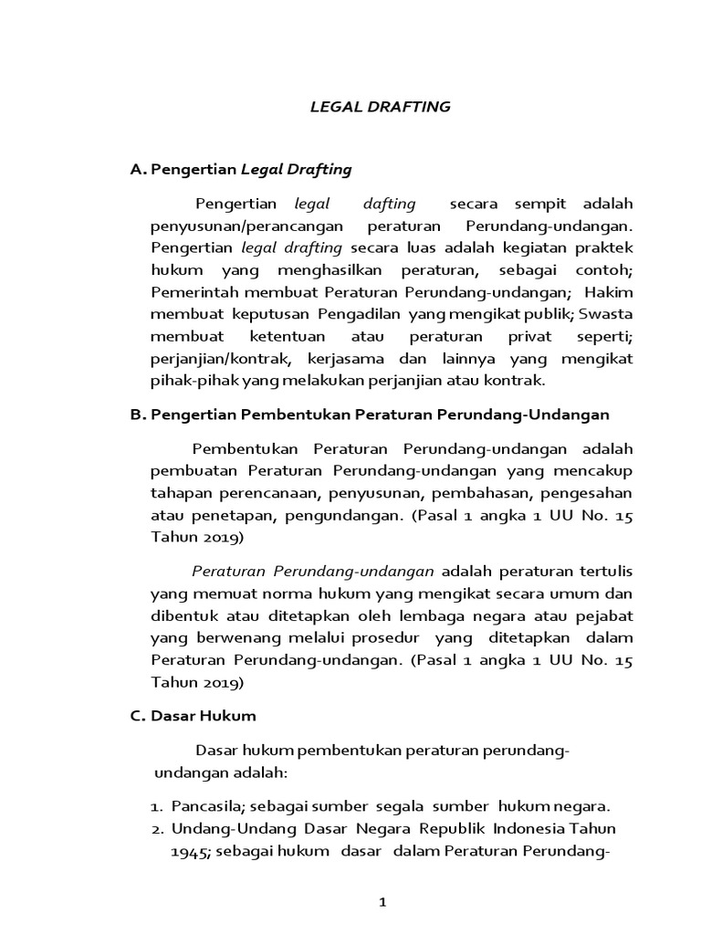 Detail Contoh Legal Drafting Nomer 20