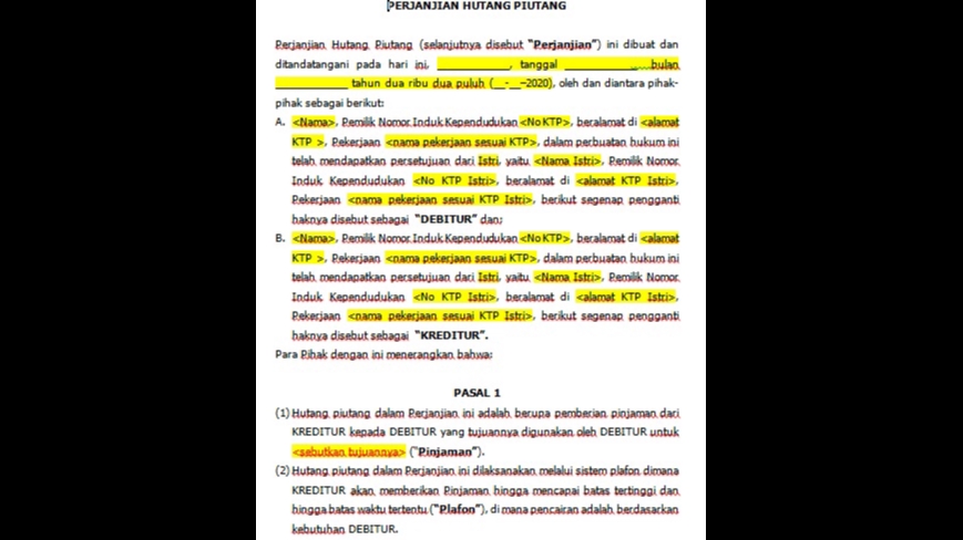 Detail Contoh Legal Drafting Nomer 46