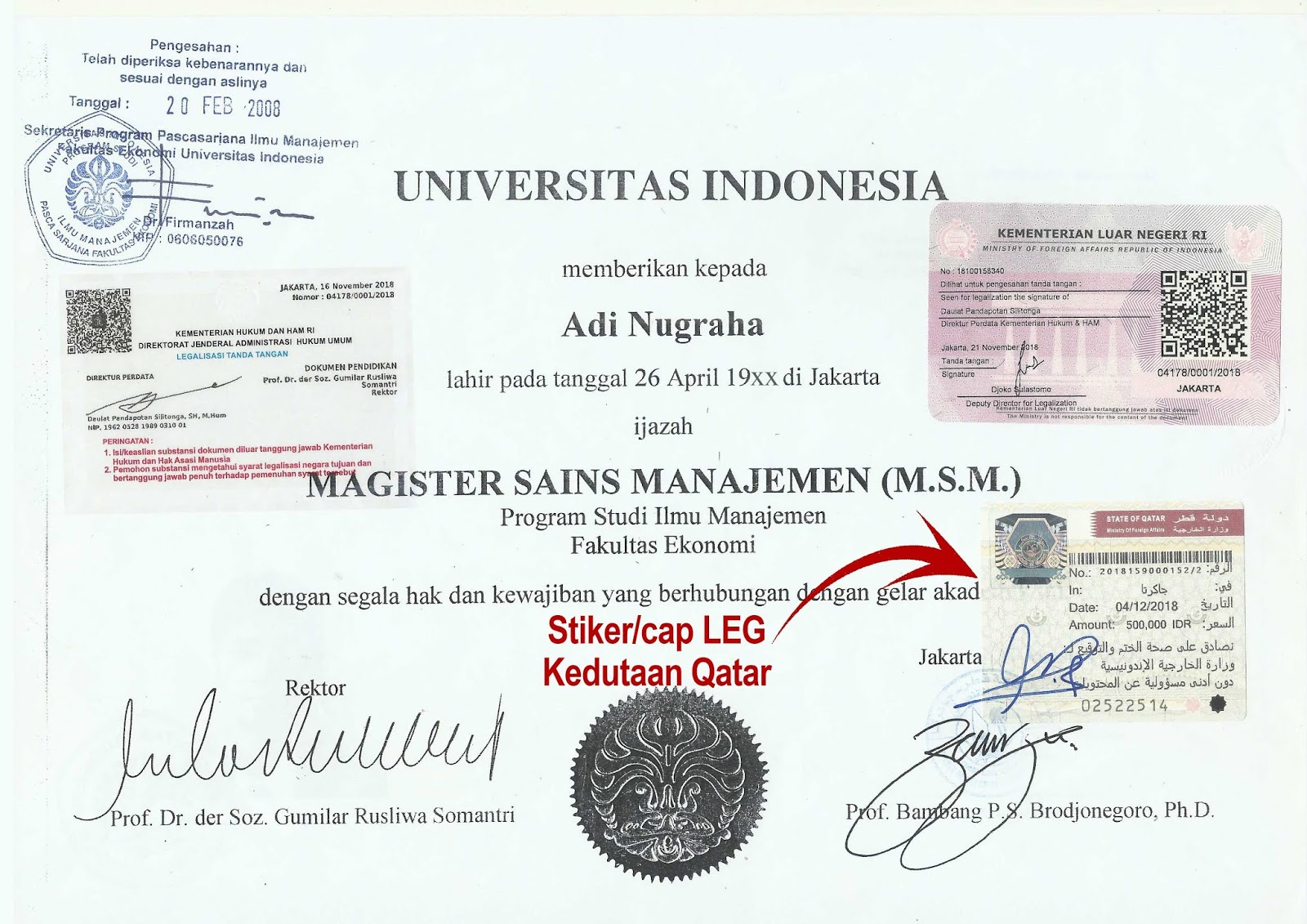 Detail Contoh Legalisir Ijazah Yang Benar Nomer 16