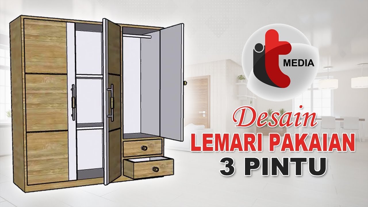 Detail Contoh Lemari Pakaian 3 Pintu Nomer 17