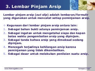 Detail Contoh Lembar Pinjam Arsip Nomer 21