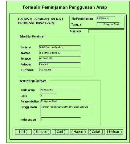 Detail Contoh Lembar Pinjam Arsip Nomer 25