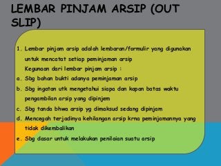 Detail Contoh Lembar Pinjam Arsip Nomer 27