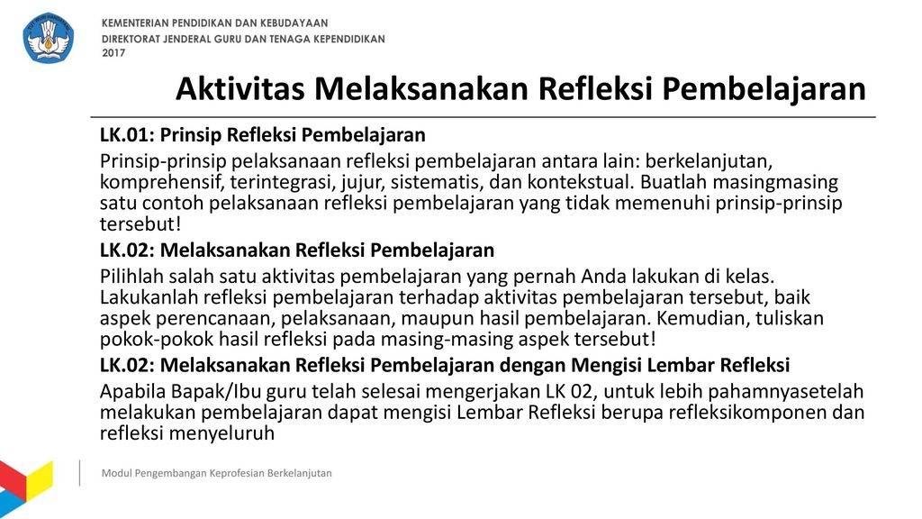 Detail Contoh Lembar Refleksi Nomer 54