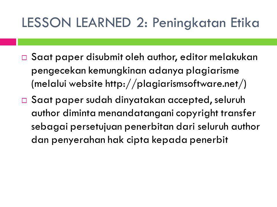 Detail Contoh Lesson Learned Nomer 19