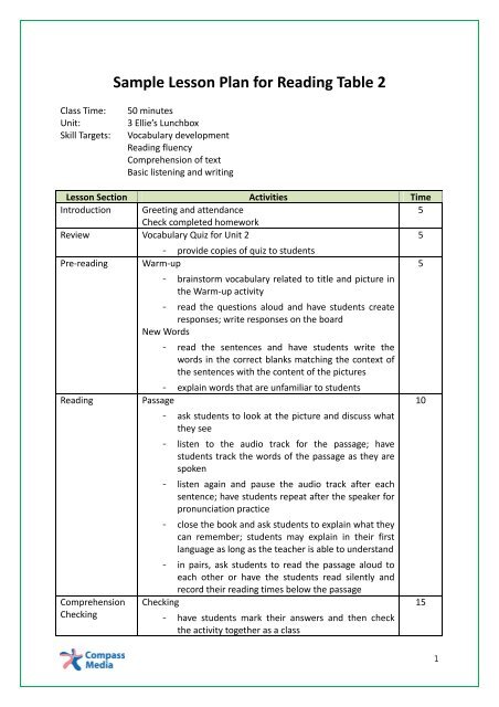 Detail Contoh Lesson Plan Nomer 4